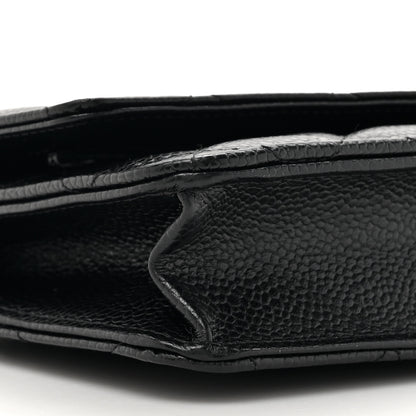 Chanel Caviar Quilted Wallet On Chain WOC Black 12 of 14