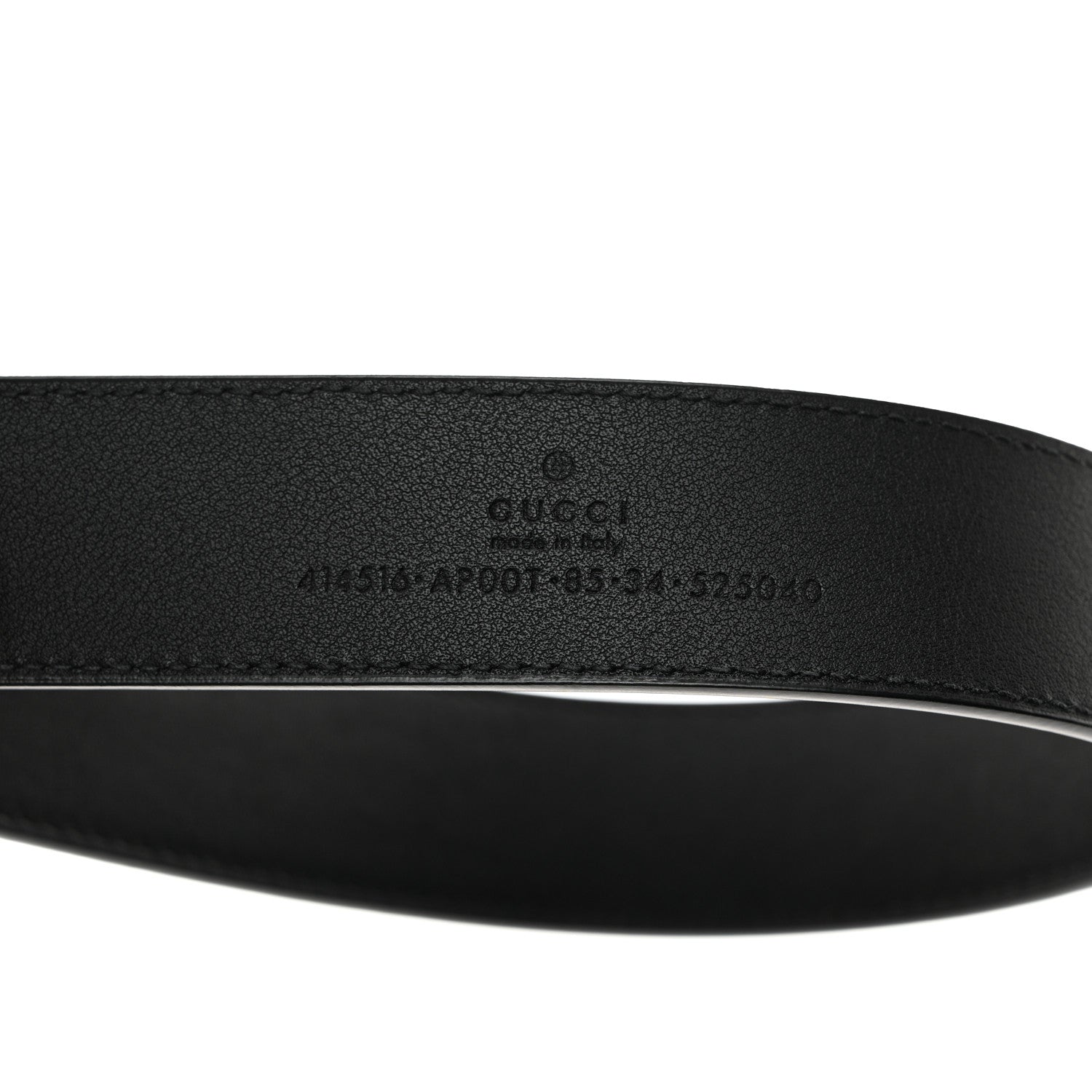 Gucci Calfskin Double G 30mm Belt 85 34 Black 3 of 5