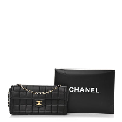 Chanel Lambskin East West Chocolate Bar Flap Black 14 of 14