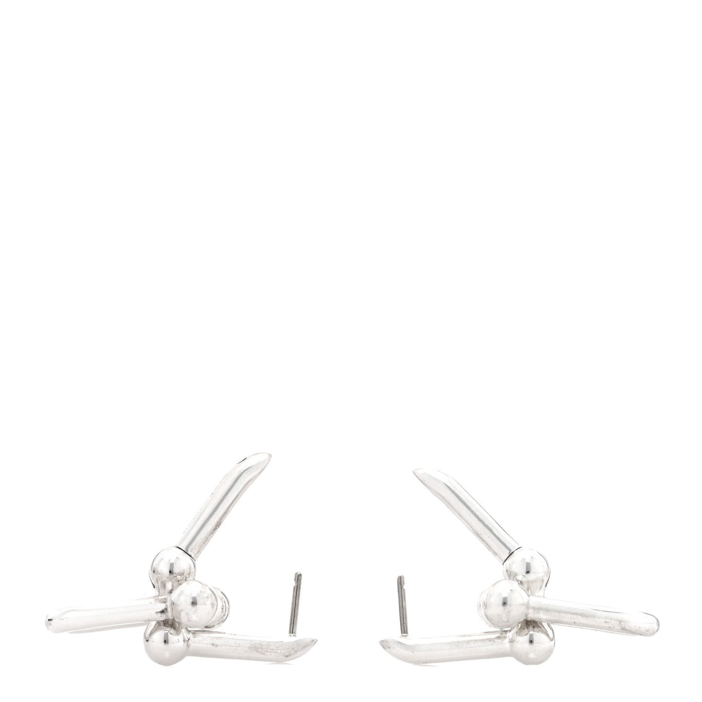Sterling Silver Large HardWear Link Earrings