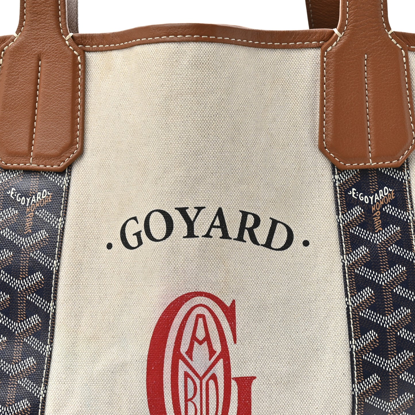 Goyardine Reversible Belharra Navy Gold