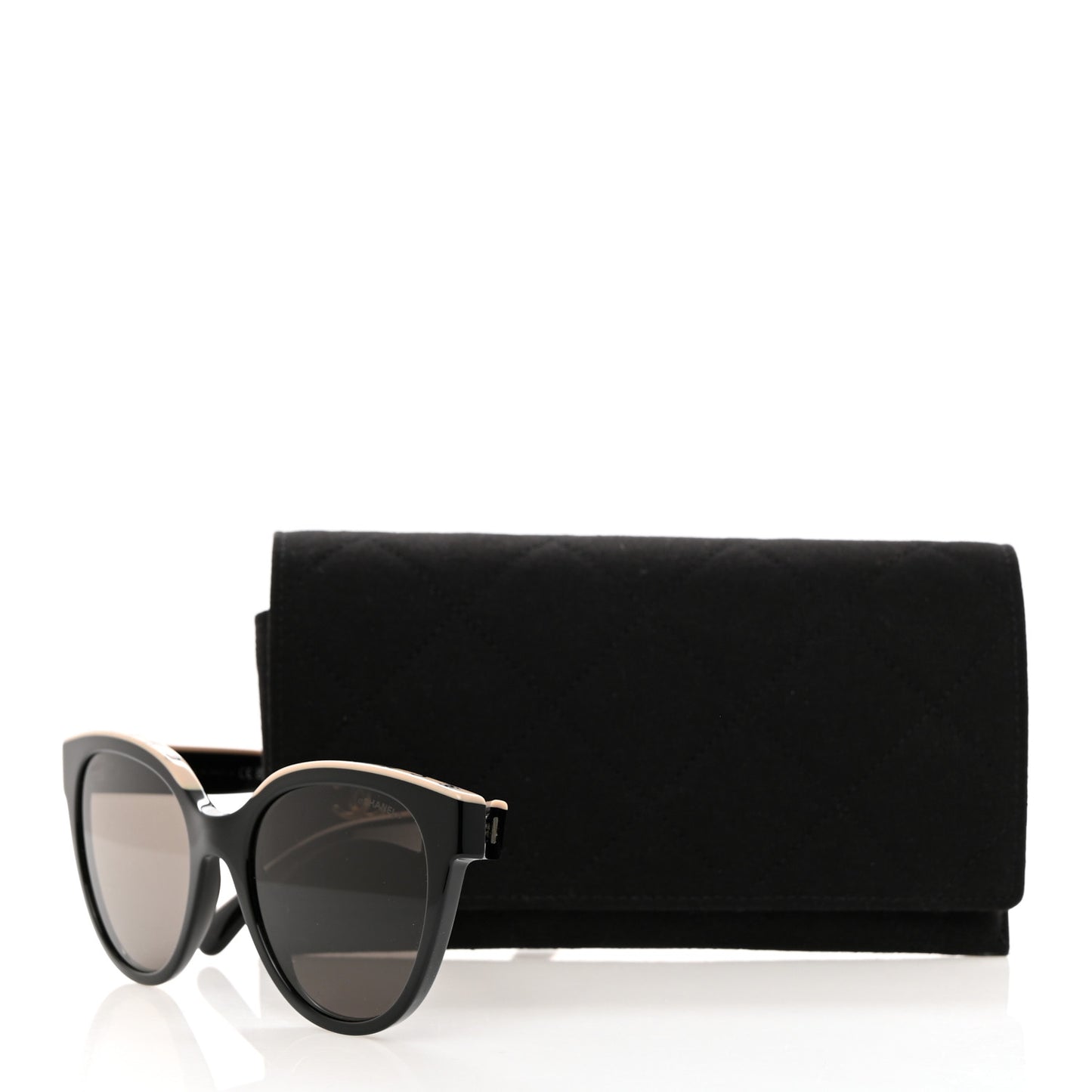 Acetate CC Butterfly Sunglasses 5414 Black Beige