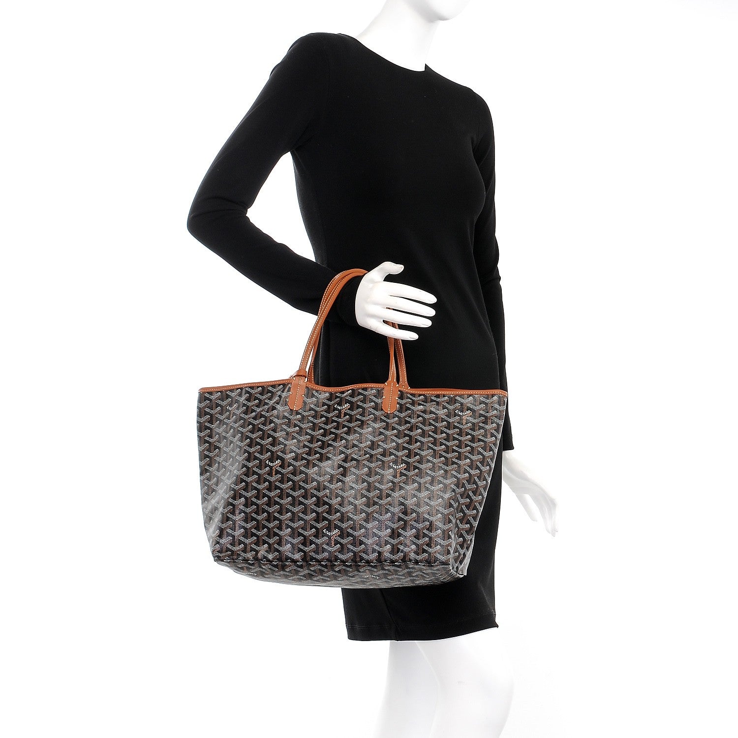 Goyard Goyardine Saint Louis PM Black Gold 2 of 9