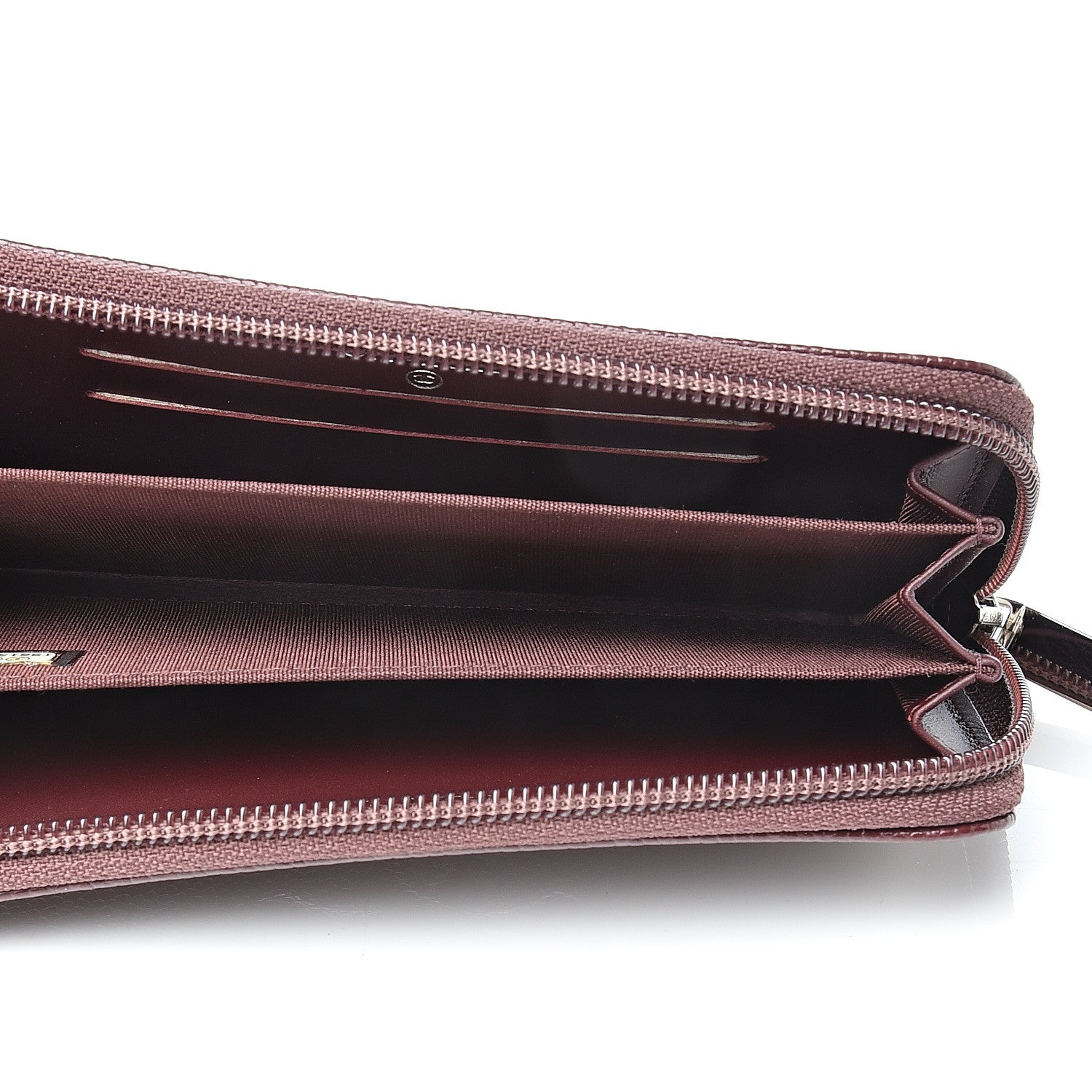 Chanel Caviar Small Timeless Zip Around Wallet Burgundy 4 of 9