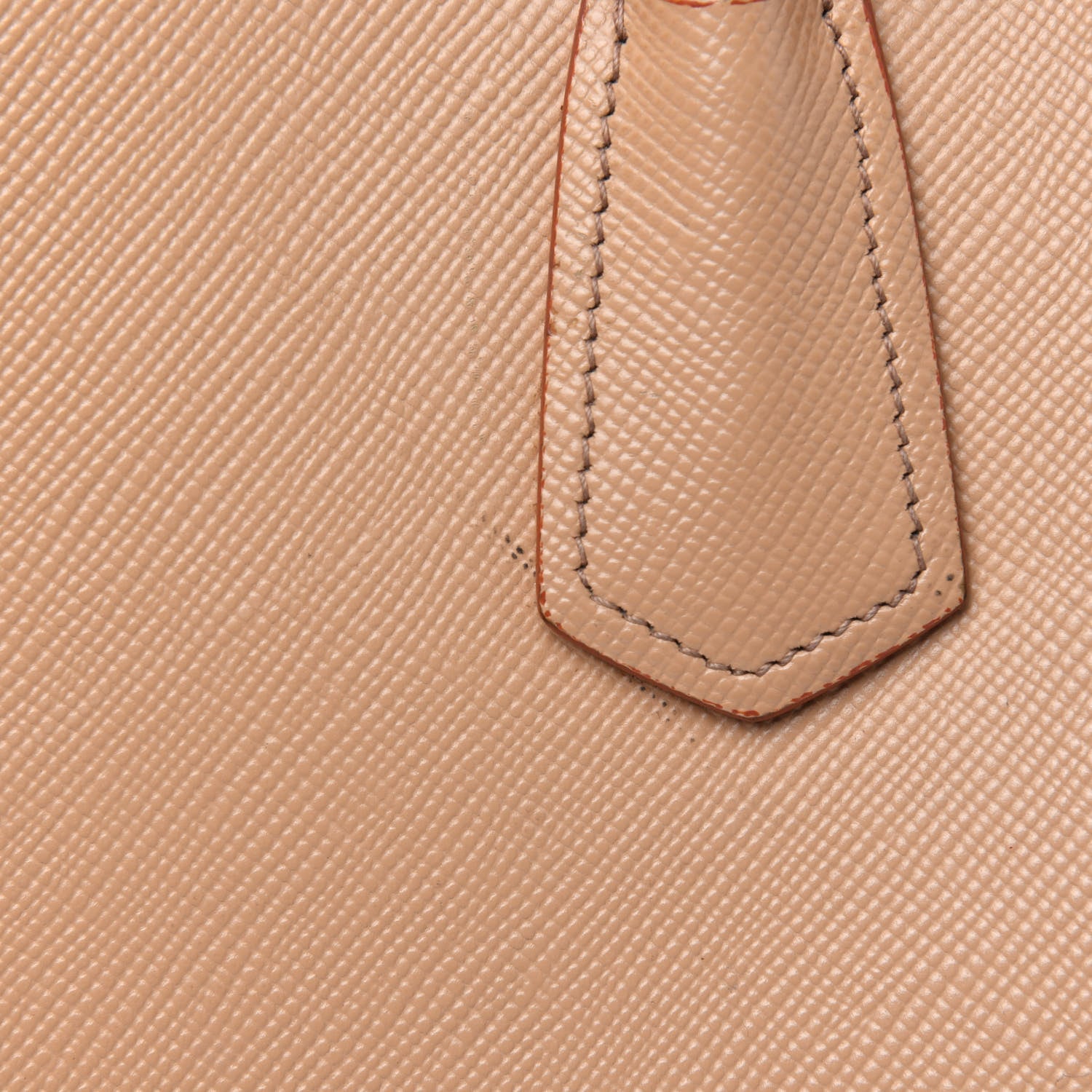 Prada Saffiano Cuir Medium Double Bag Noisette Papaya 41 of 47