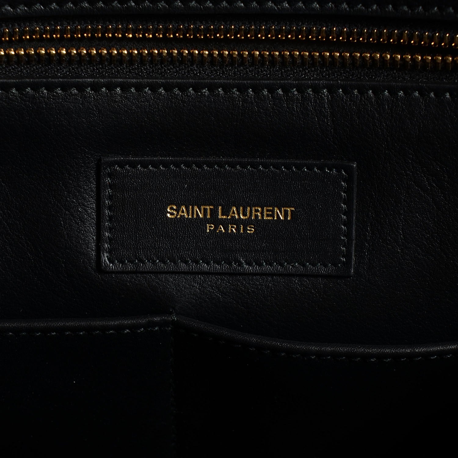 Saint Laurent Smooth Calfskin Medium Classic Cabas Y Bag Black 6 of 8