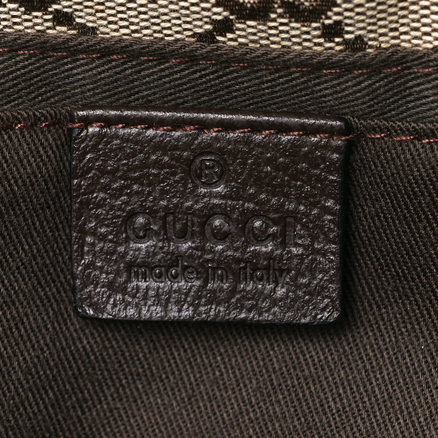 Gucci Monogram Web Belt Pouch Bag Brown 7 of 13