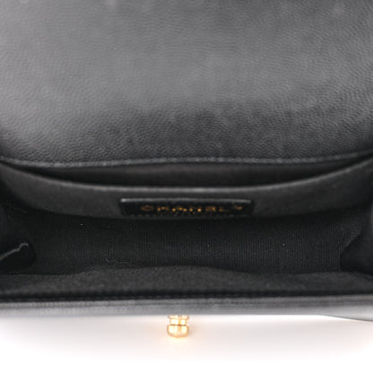 Chanel Caviar Quilted Small Boy Flap Black 5 of 10