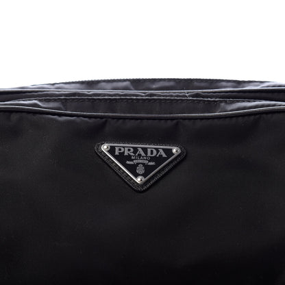 Prada Tessuto Nylon Calfskin Studded Belt Bag Black 9 of 9