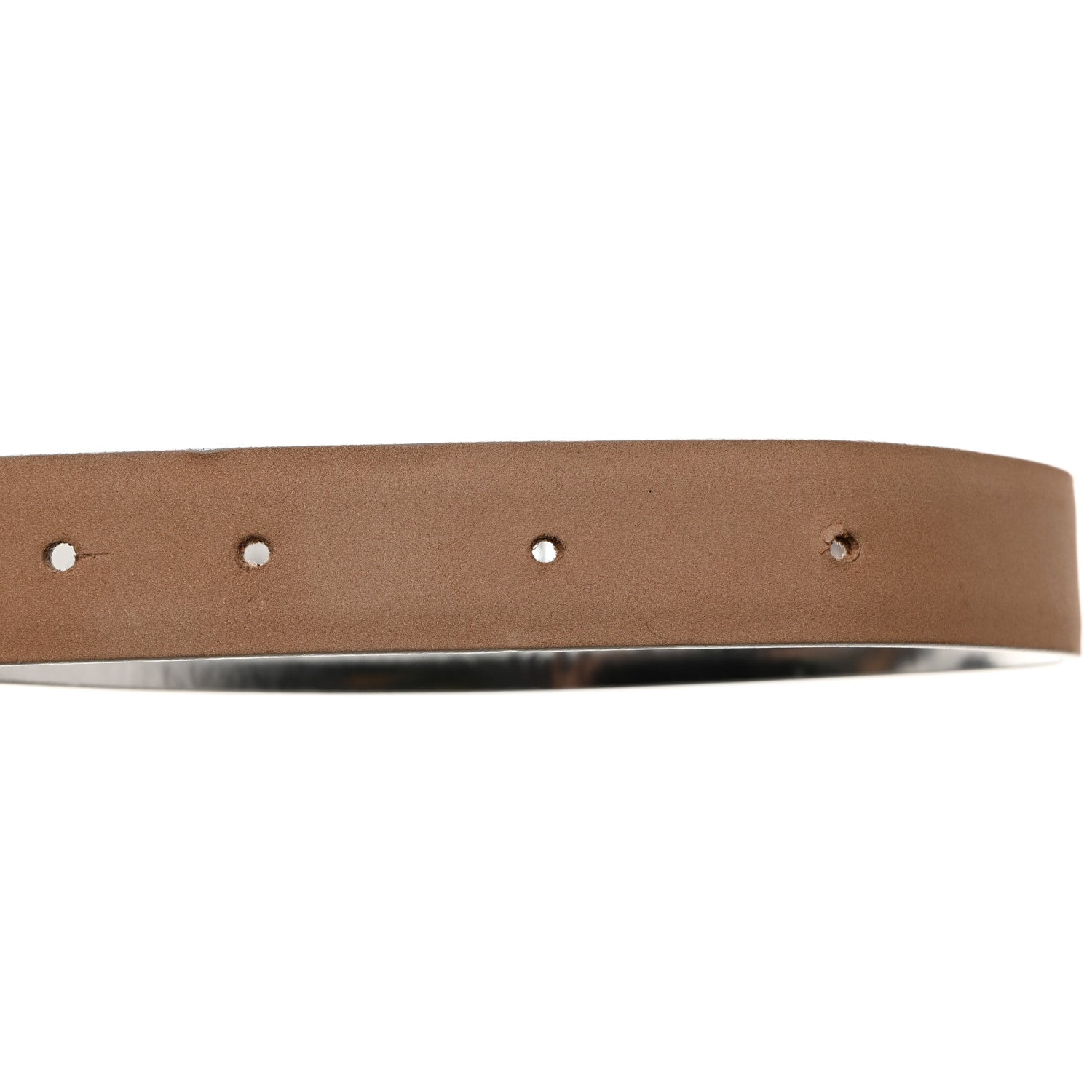 Chanel Metallic Calfskin Baguette Crystal CC Belt 85 34 Silver 7 of 8