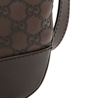 Gucci Guccissima Small Lovely Heart Messenger  Dark Brown 13 of 15