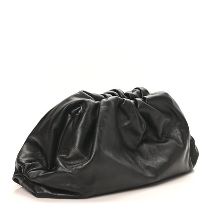 Bottega Veneta Smooth Butter Calf The Pouch Oversized Clutch Black 3 of 9