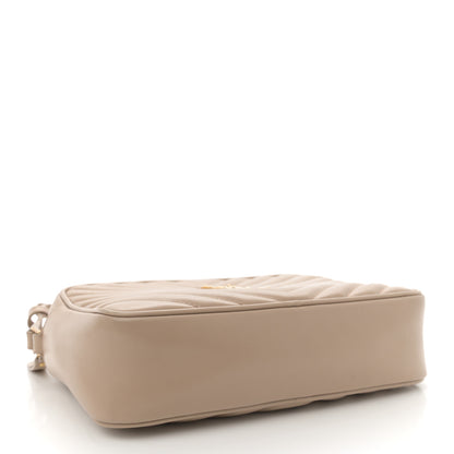 Saint Laurent Calfskin Matelasse Monogram Lou Camera Bag Nude Powder 4 of 14