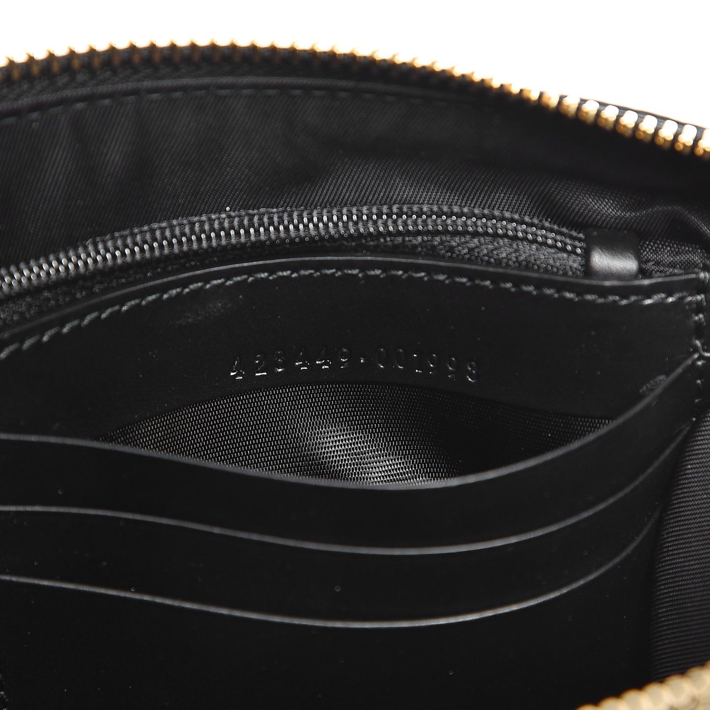 Guccissima Signature Wrist Wallet Black