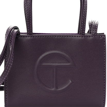 Telfar Vegan Leather Small Shopping Bag Eggplant 7 of 9
