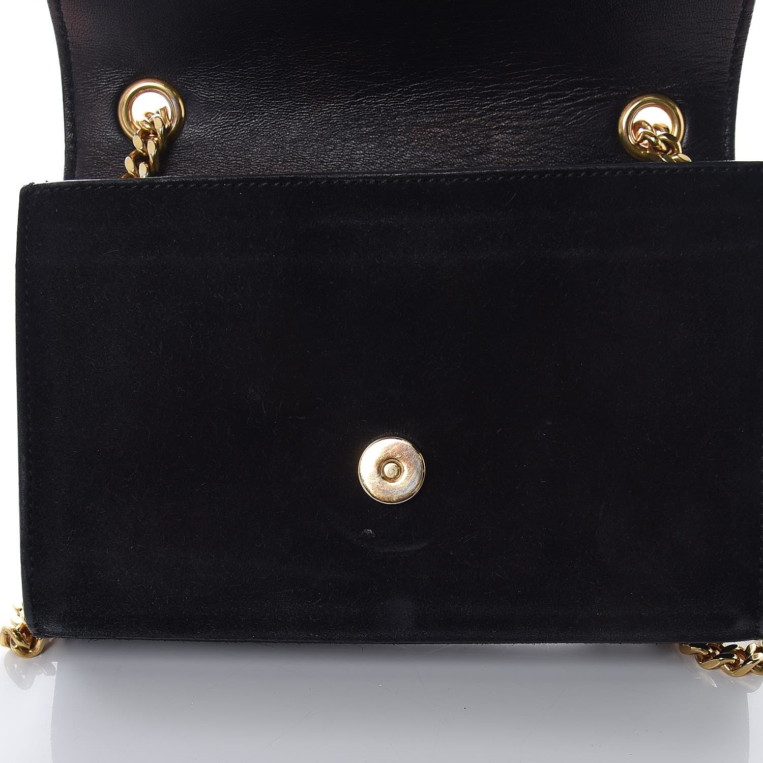 Saint Laurent Suede Small Classic Monogram Kate Tassel Satchel Black 11 of 21