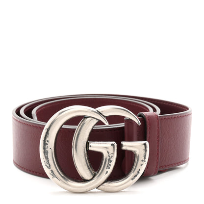 Gucci Moon Calfskin Nickel Double G 40mm Belt 85 34 Strong Red 1 of 5