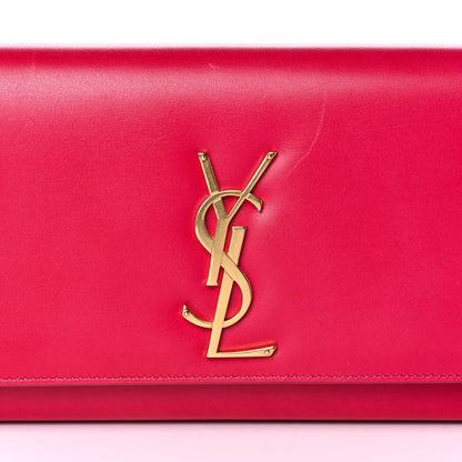Saint Laurent Calfskin Classic Monogram Cassandre Clutch Fuchsia 8 of 12