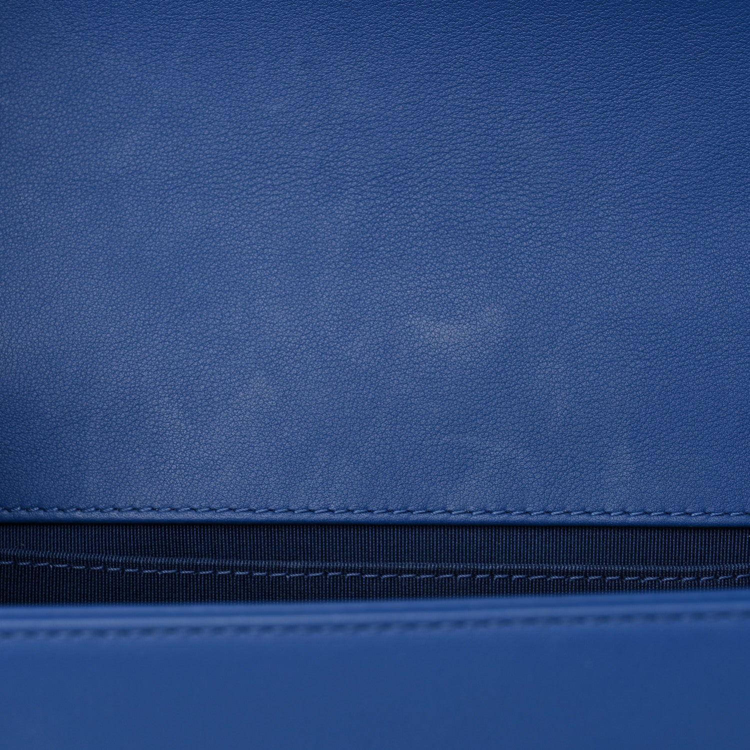 Chanel Calfskin Quilted Medium Boy Flap Blue 12 of 13