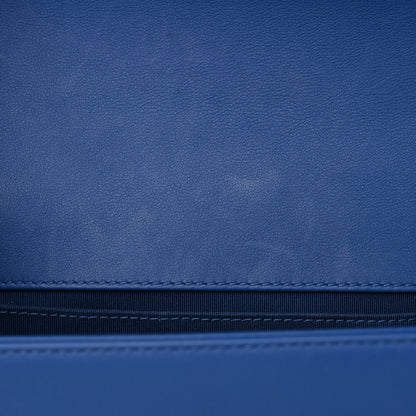 Chanel Calfskin Quilted Medium Boy Flap Blue 12 of 13