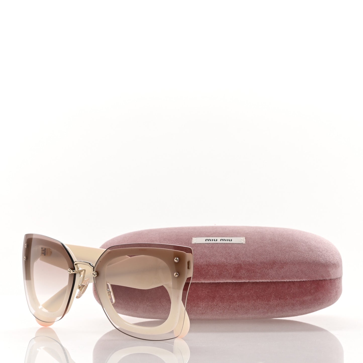 Acetate Cat Eye 04R Sunglasses Ivory