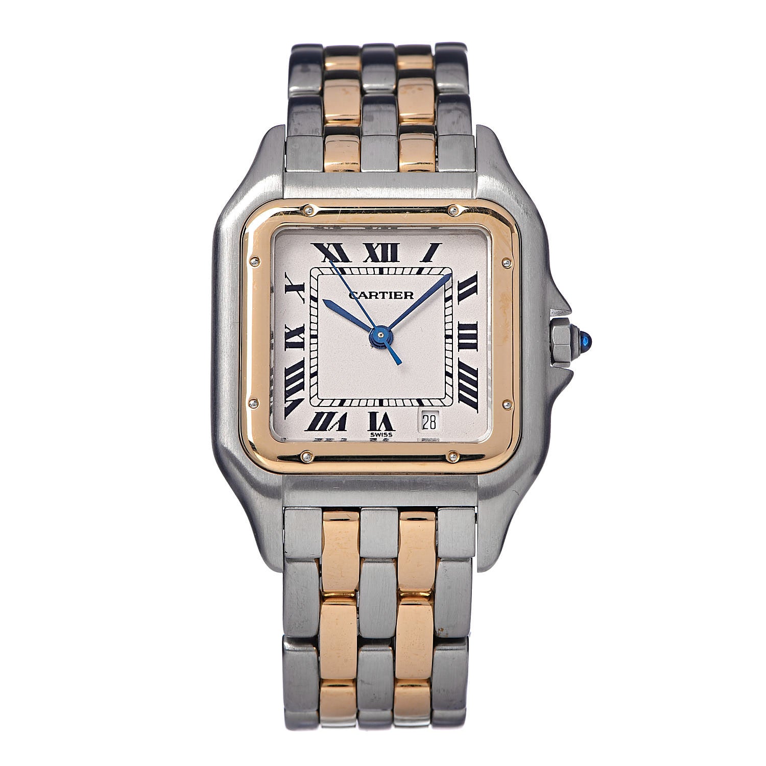 Cartier Stainless Steel 18K Yellow Gold 27mm Panthere Quartz Watch 1 of 6