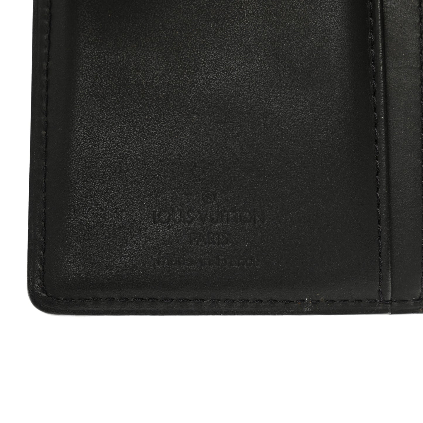 Mat Monogram French Purse Wallet Black