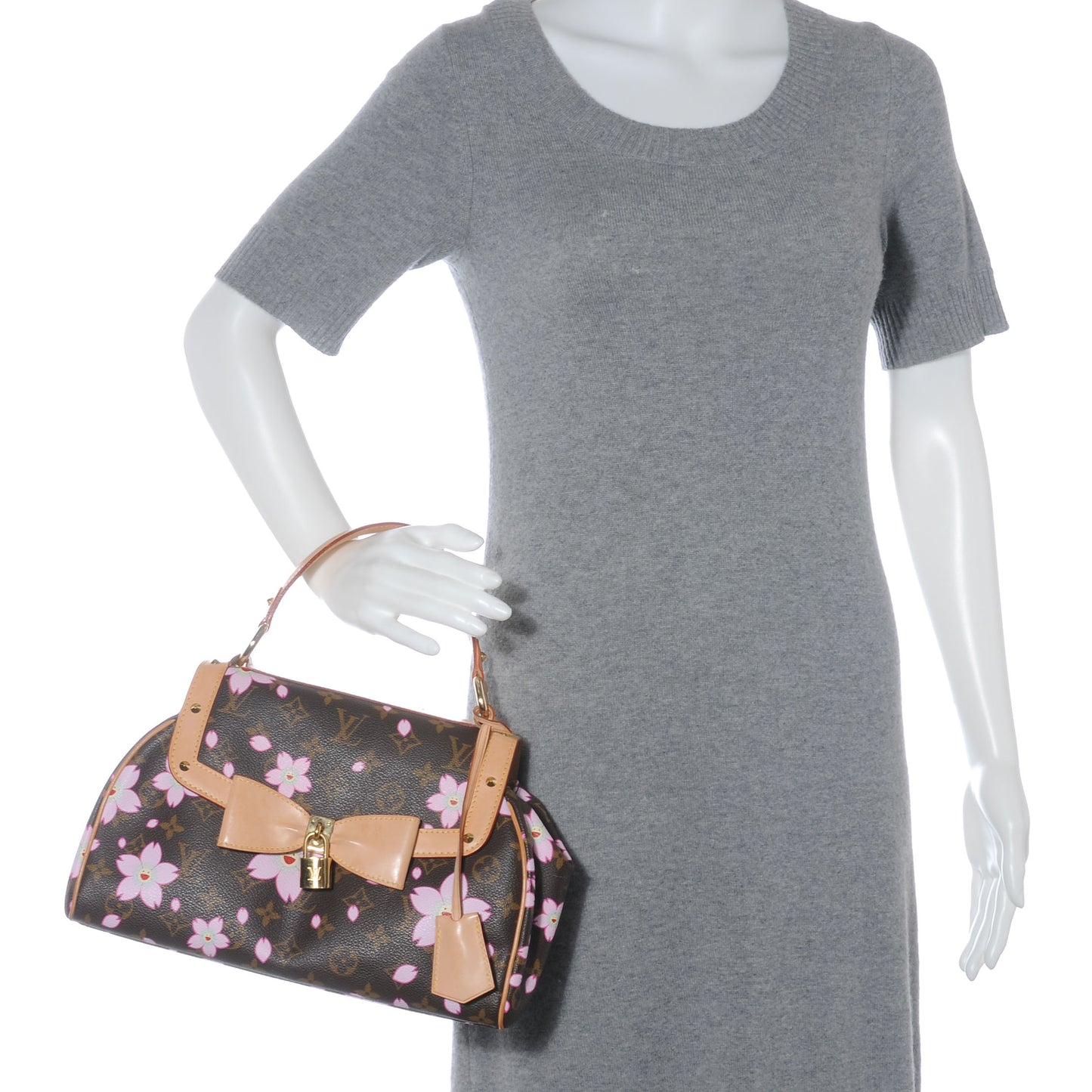 Monogram Cherry Blossom Sac Retro Bag Brown