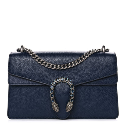 Gucci Dollar Calfskin Crystal Small Dionysus Shoulder Bag Blue Agata Montana Sapphire 1 of 13