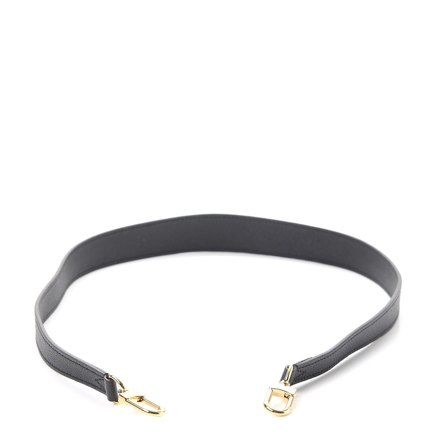 Calfskin Montaigne Shoulder Strap Black