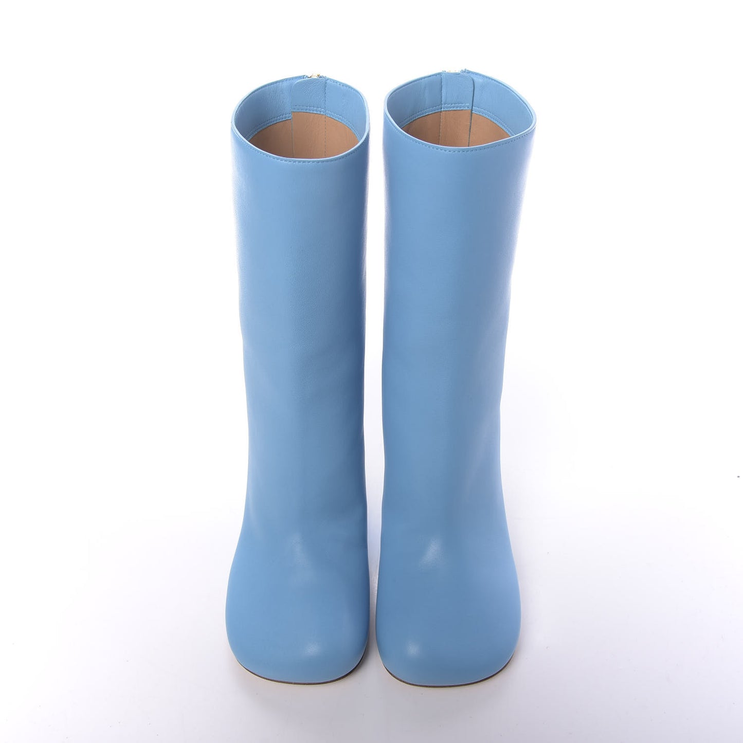 Nappa Bloc Ankle Boots 39 Sky Blue