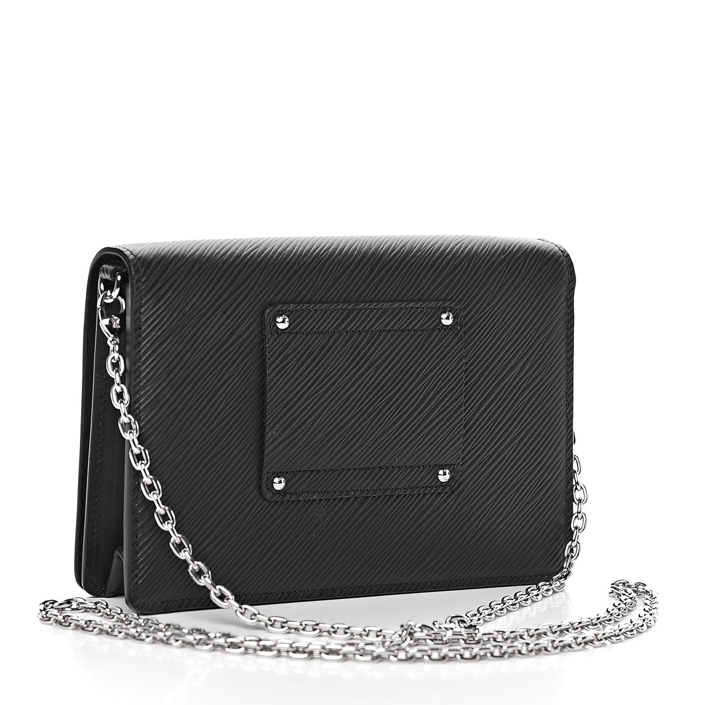 Epi Twist Belt Chain Wallet Black