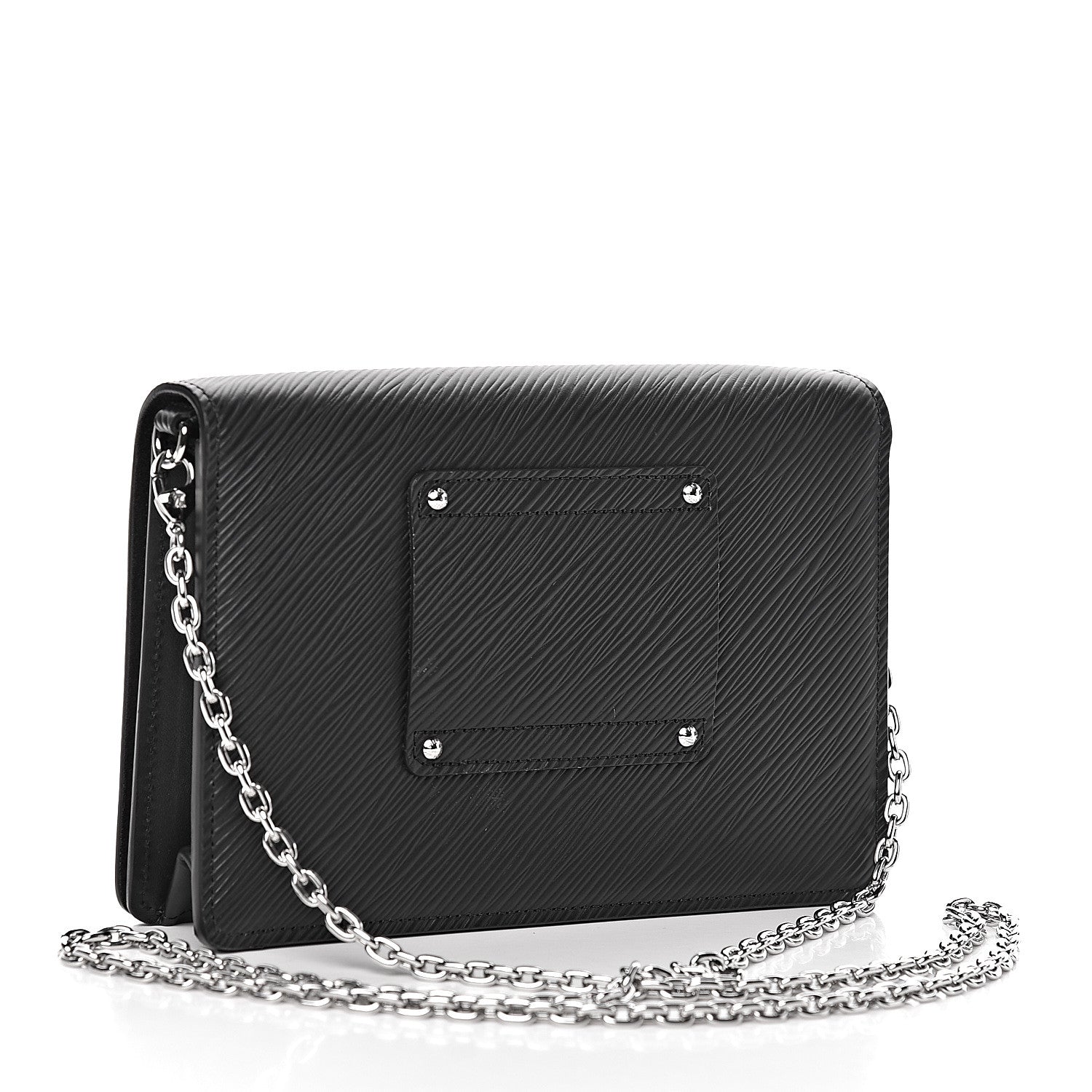 Louis Vuitton Epi Twist Belt Chain Wallet Black 3 of 10