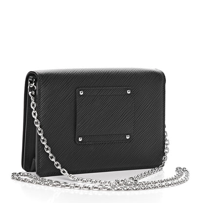 Louis Vuitton Epi Twist Belt Chain Wallet Black 3 of 10