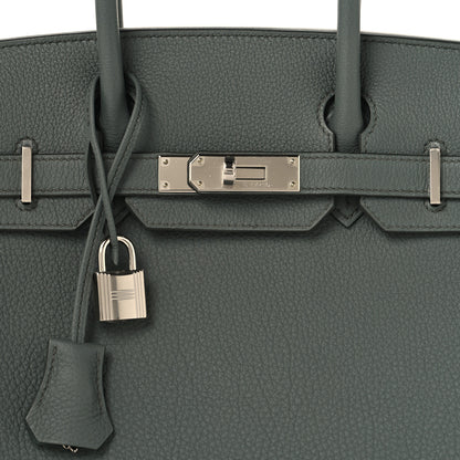 Hermes Togo Birkin 30 Vert Amande 8 of 13