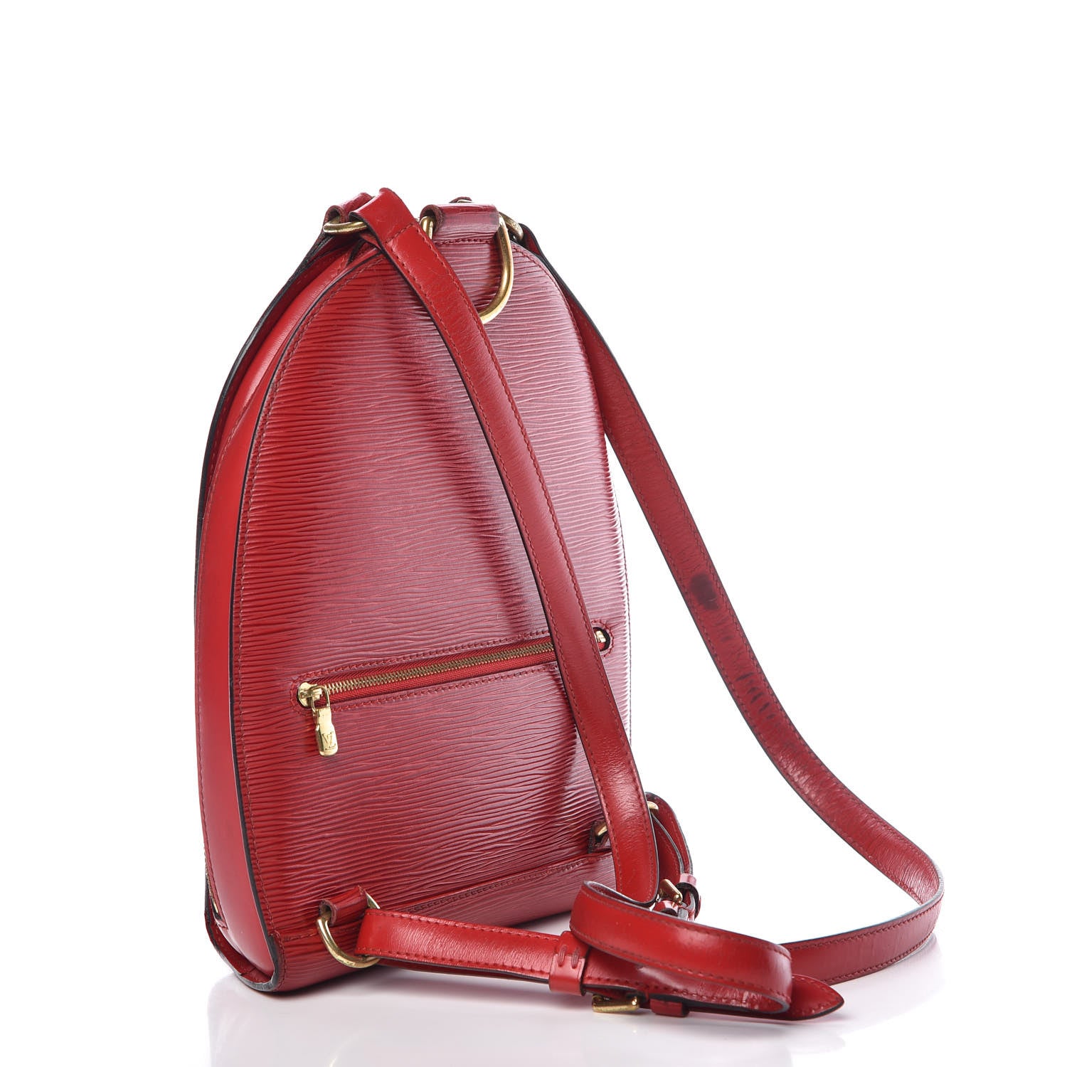 Louis Vuitton Epi Mabillon Backpack Castillan Red 3 of 15