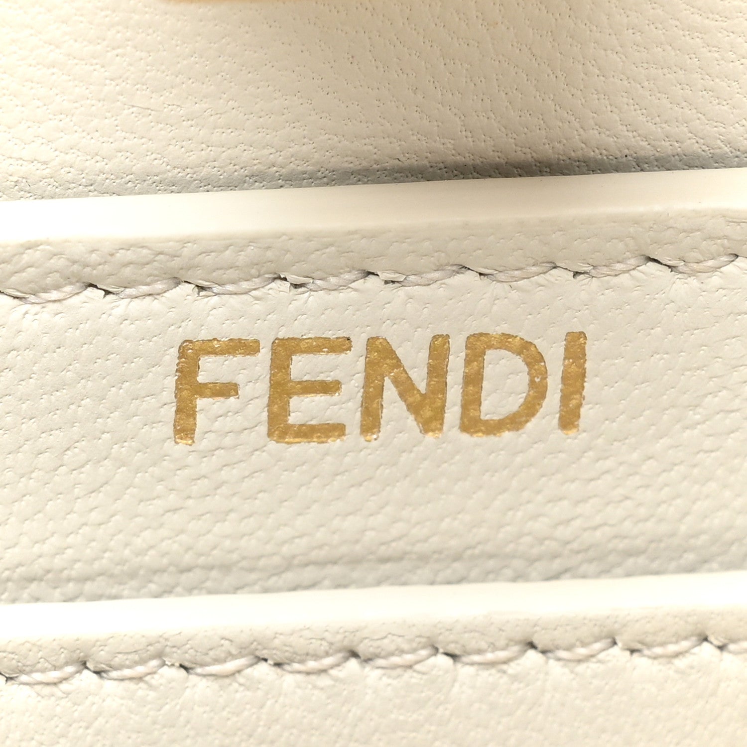Fendi Shiny Nappa Petite Peekaboo I SEE U Satchel White 7 of 13