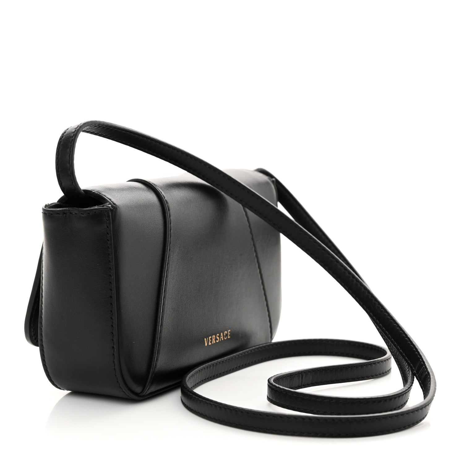 Versace Vitello Virtus Crossbody Black 3 of 14