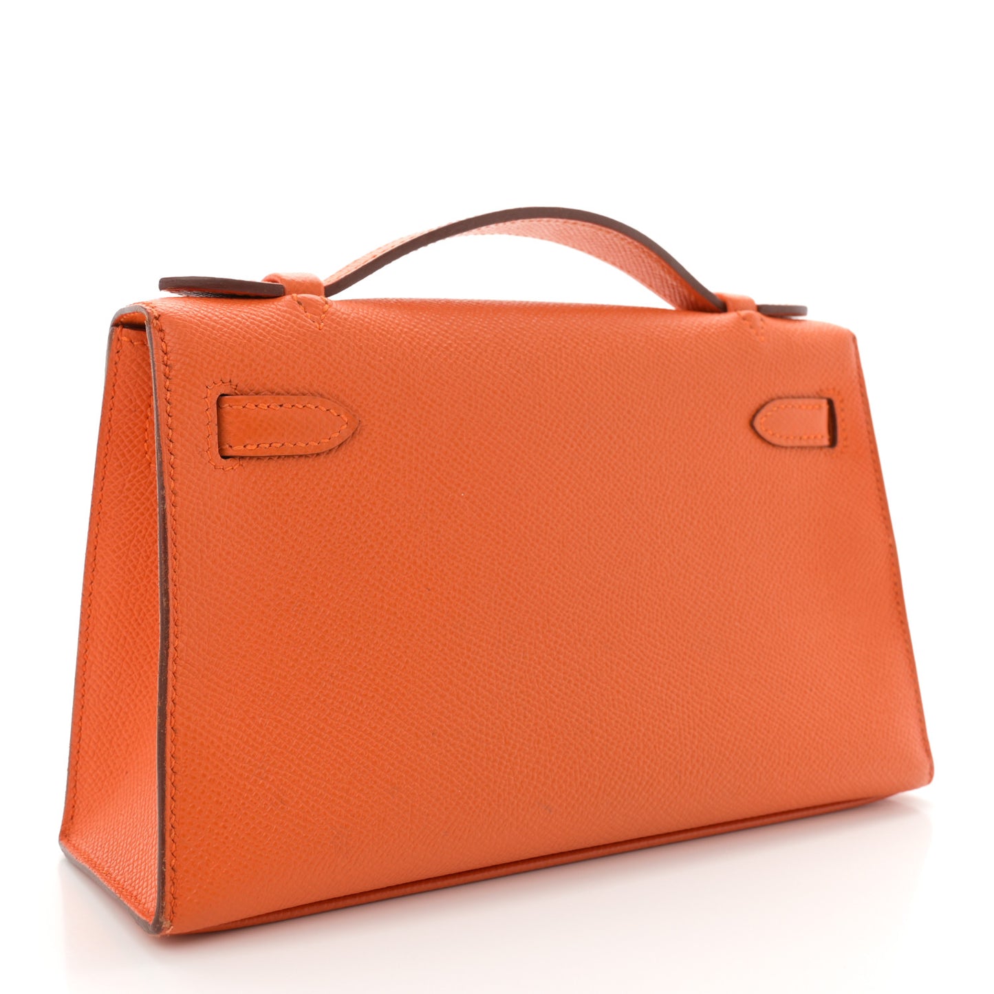 Epsom Kelly Pochette Clutch Orange