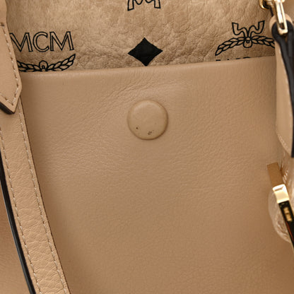 MCM Visetos Small Essential Backpack Beige 12 of 12