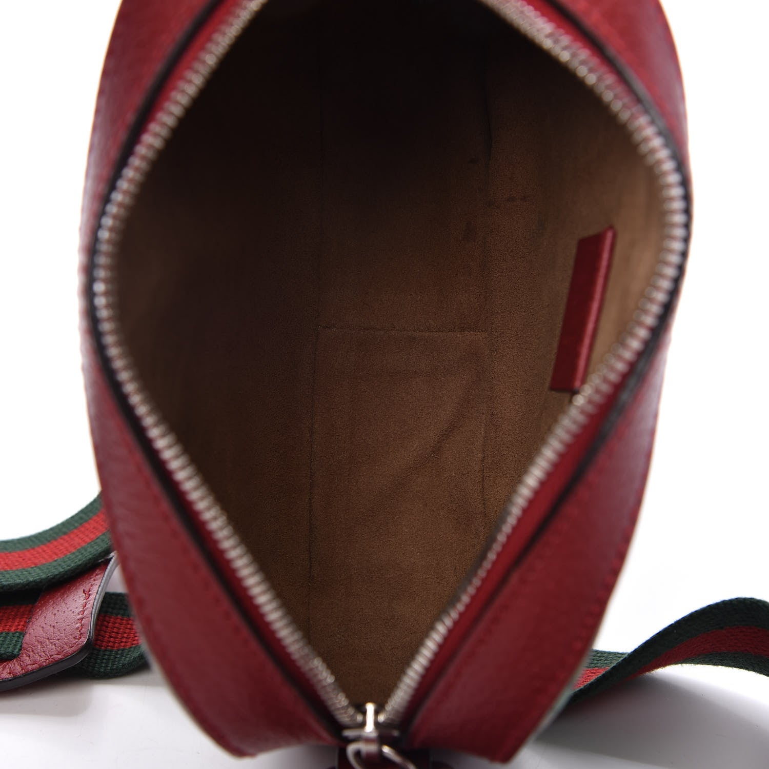 Gucci GG Supreme Monogram Tian Web Small Camera Bag Beige Multicolor Red 5 of 10