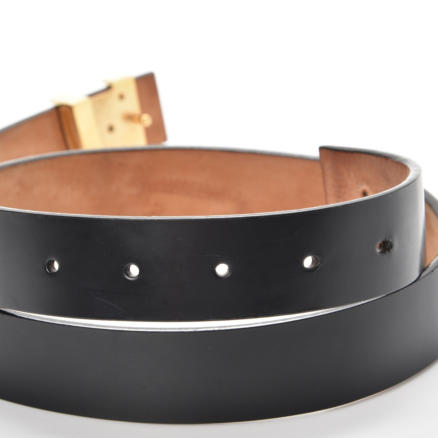 Louis Vuitton Calfskin 30mm LV Initiales Belt 80 32 Black 4 of 9