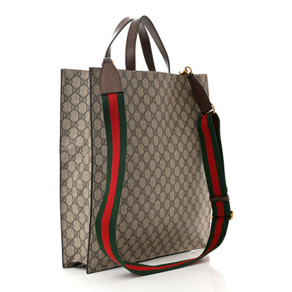 Gucci Soft GG Supreme Monogram Courrier Vertical Tote Beige New Acero 3 of 10