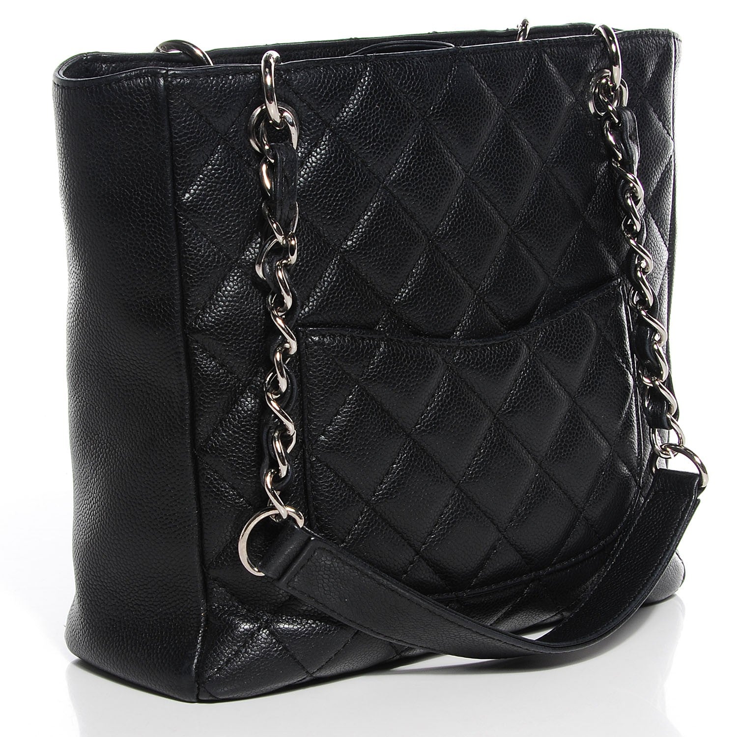 Chanel Caviar Petit Shopping Tote PST Black 3 of 7