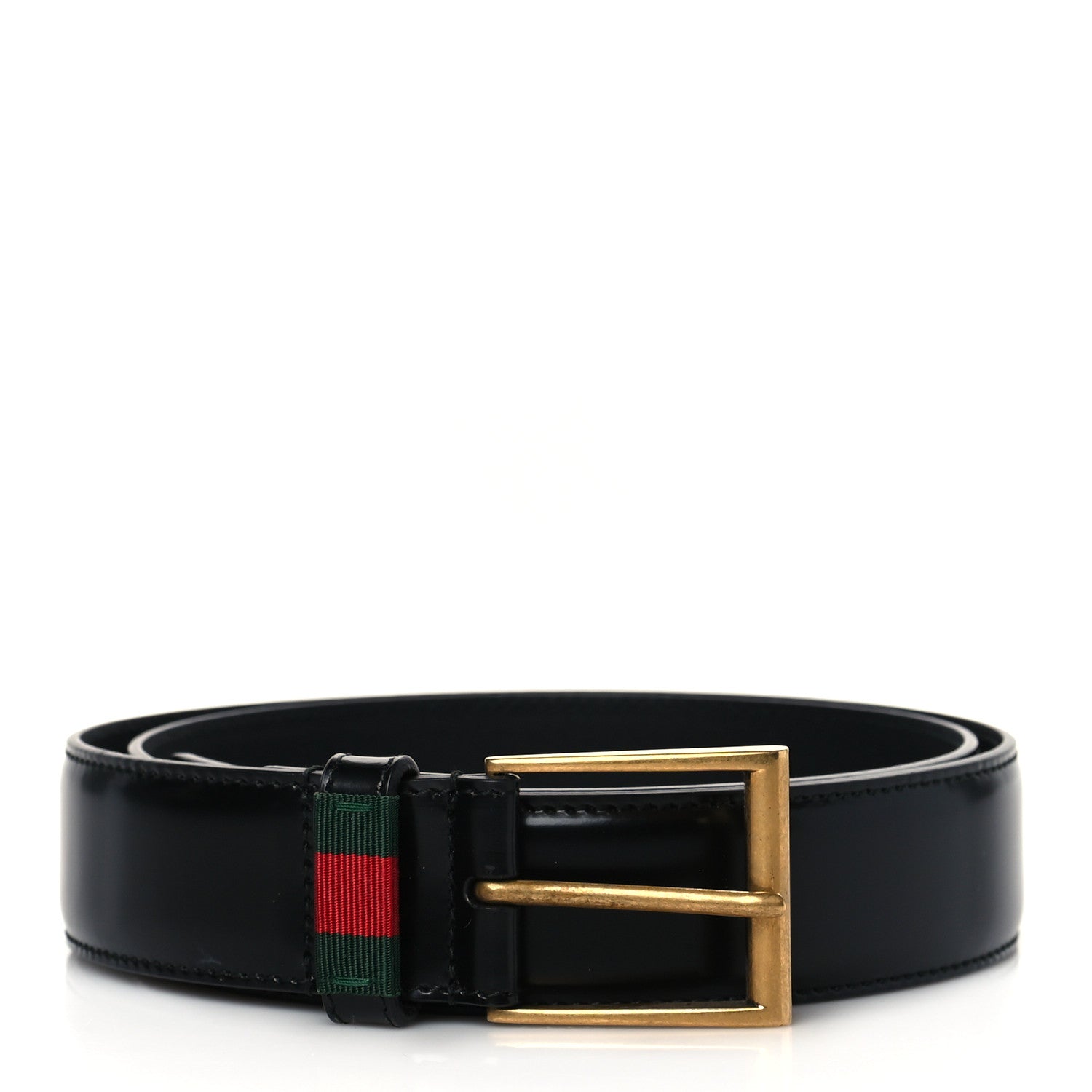 Gucci Calfskin Web Belt 95 38 Black 1 of 5