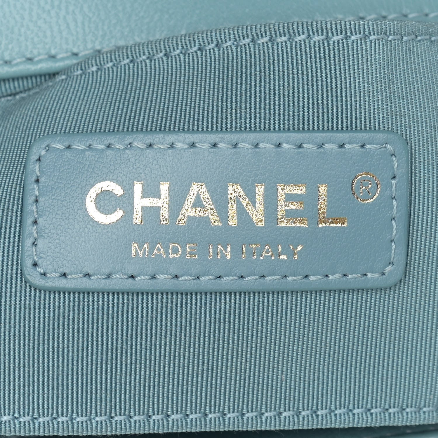Chanel Lambskin Chevron Quilted Gold Top Handle Flap Bag Blue 6 of 9