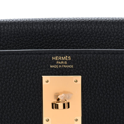 Hermes Togo Kelly Retourne 28 Black 7 of 10