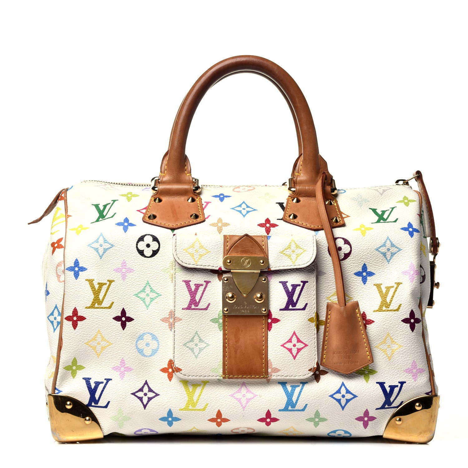 Louis Vuitton Monogram Multicolor Speedy 30 White 1 of 7