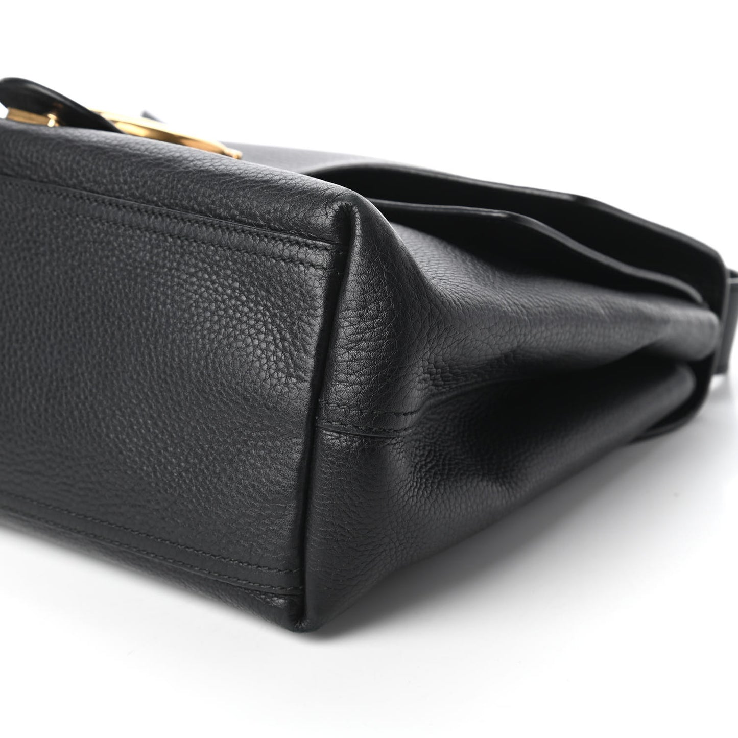Calfskin Large GG Marmont Shoulder Bag Black
