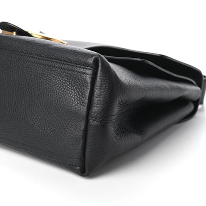 Gucci Calfskin Large GG Marmont Shoulder Bag Black 7 of 10